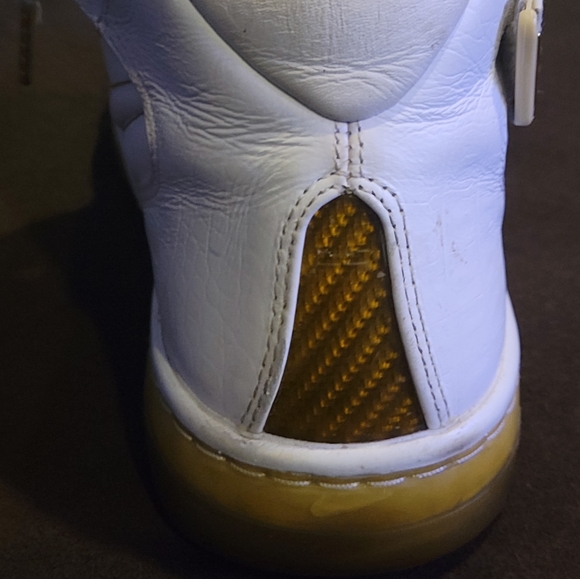 NIKE Air Force 25th Anniversary Basketball White Gold 315015-171 - Picture 7 of 9